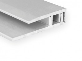 Finishing profile LVT | SPC 20 mm - Aluminium series w/ PVC aluminium