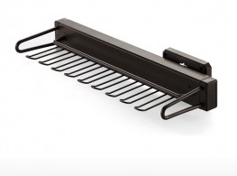 Side pull-out tie rack