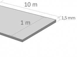 Acoustic insulation LVT F 1,5 mm 10 m2 