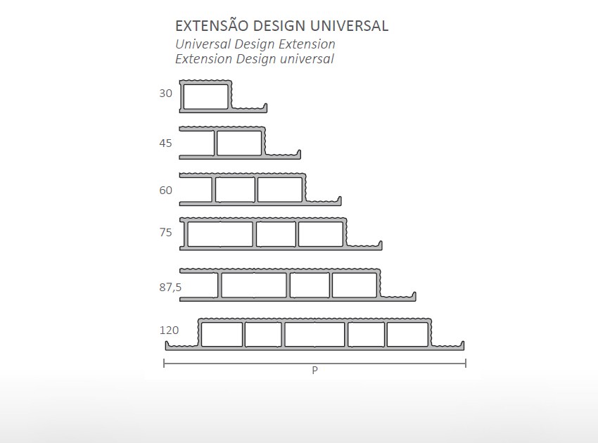 Extension Design Universal – Marco para puerta batiente
