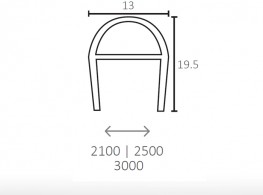 MOD. A | Adjustable rubber seal for glass door