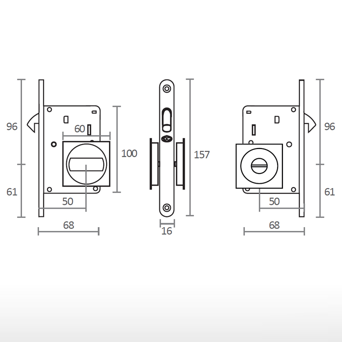 Ensemble pour porte coulissante - 20.938