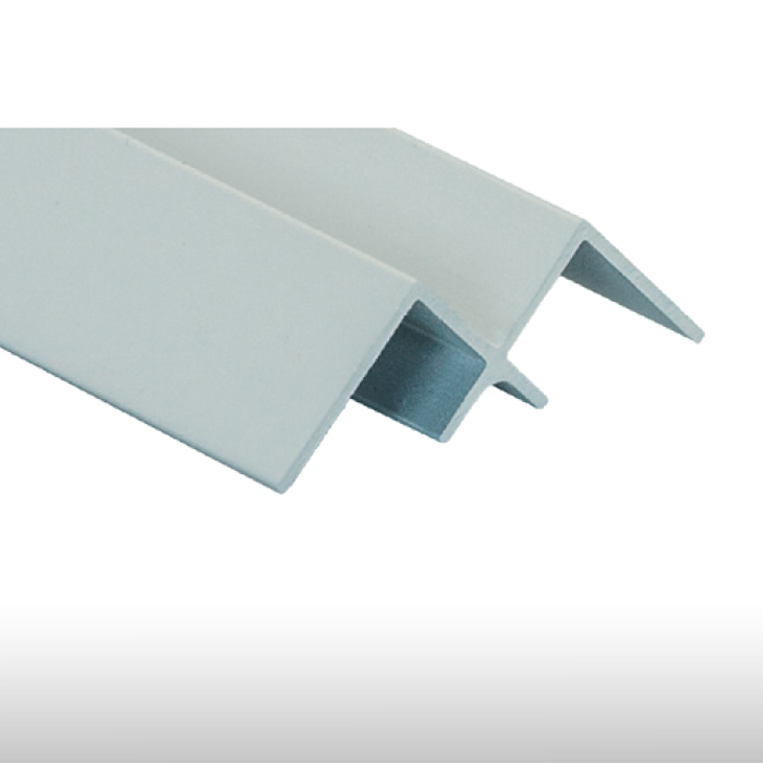 Perfil de aluminio de esquina recta para paneles decorativos de pared