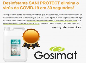 Startup Portuguesa lança o desinfetante SANI PROTECT, muito eficaz no combate ao SARS-CoV-2!